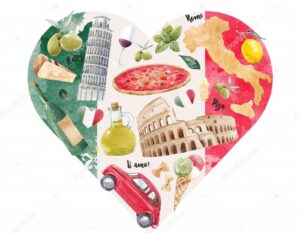 depositphotos 210351996 stock illustration italian heart illustration